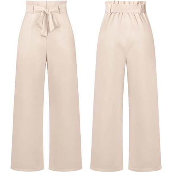 High Waist Wide Leg Pants for Women Business Casual Outfits Dress Pants - Picture 6 of 7